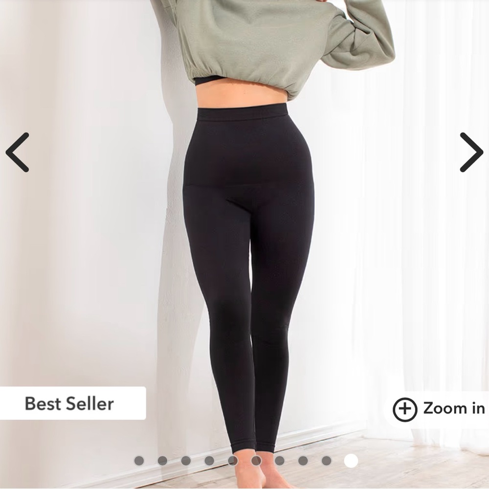 High-Waisted Black Leggings